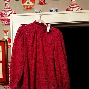 NWT J.Crew MAGENT Lace Dress. Seasonless! Sz